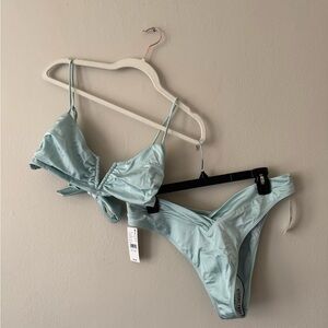 Pacsun Eco Blue Ocean Shine Bikini Set